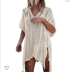 Knit swim cover up